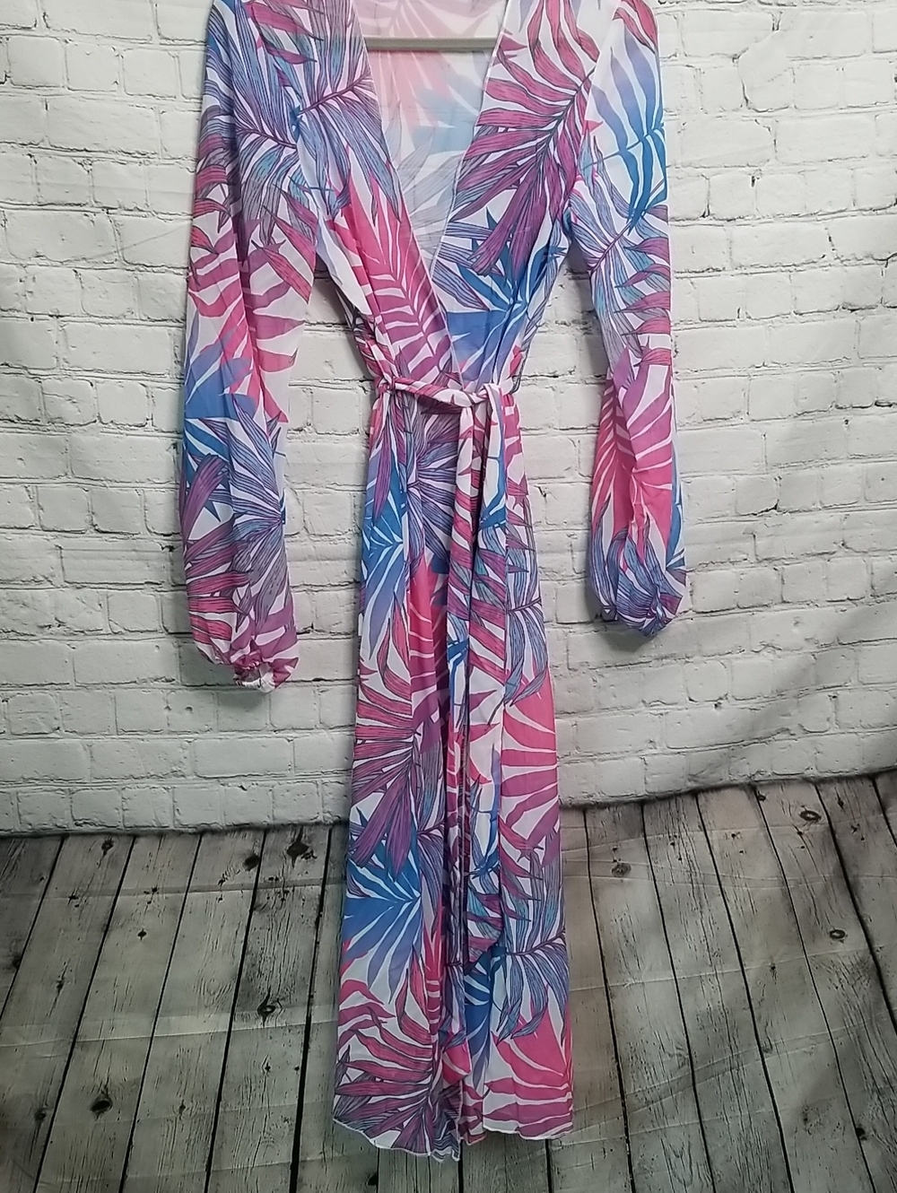 Womens Flowy Cover Up Tie Belt EUC